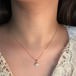 Enamel Panda Necklace