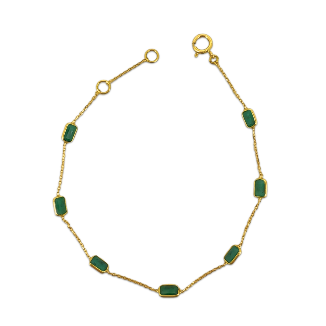 Emerald Baguette Bracelet