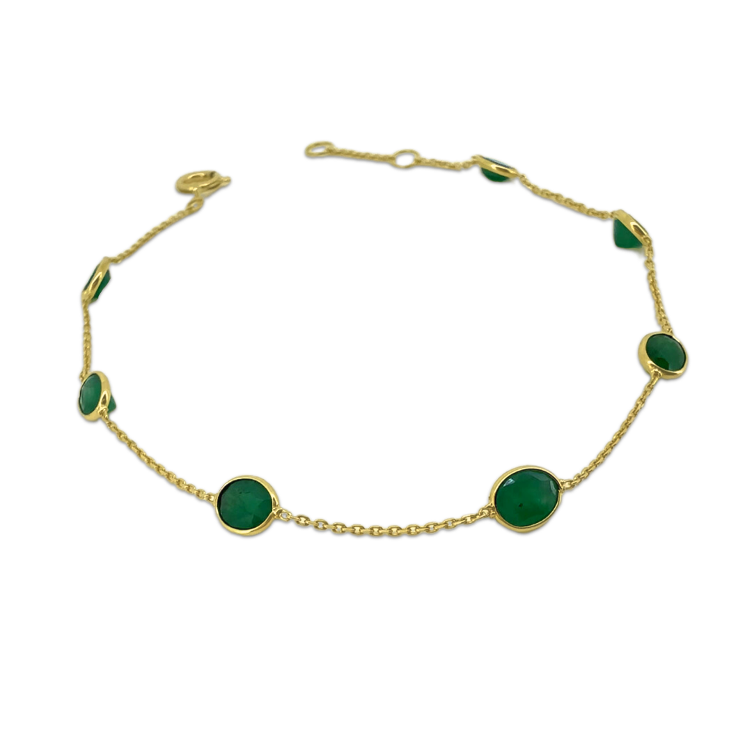 Emerald Oval Bracelet