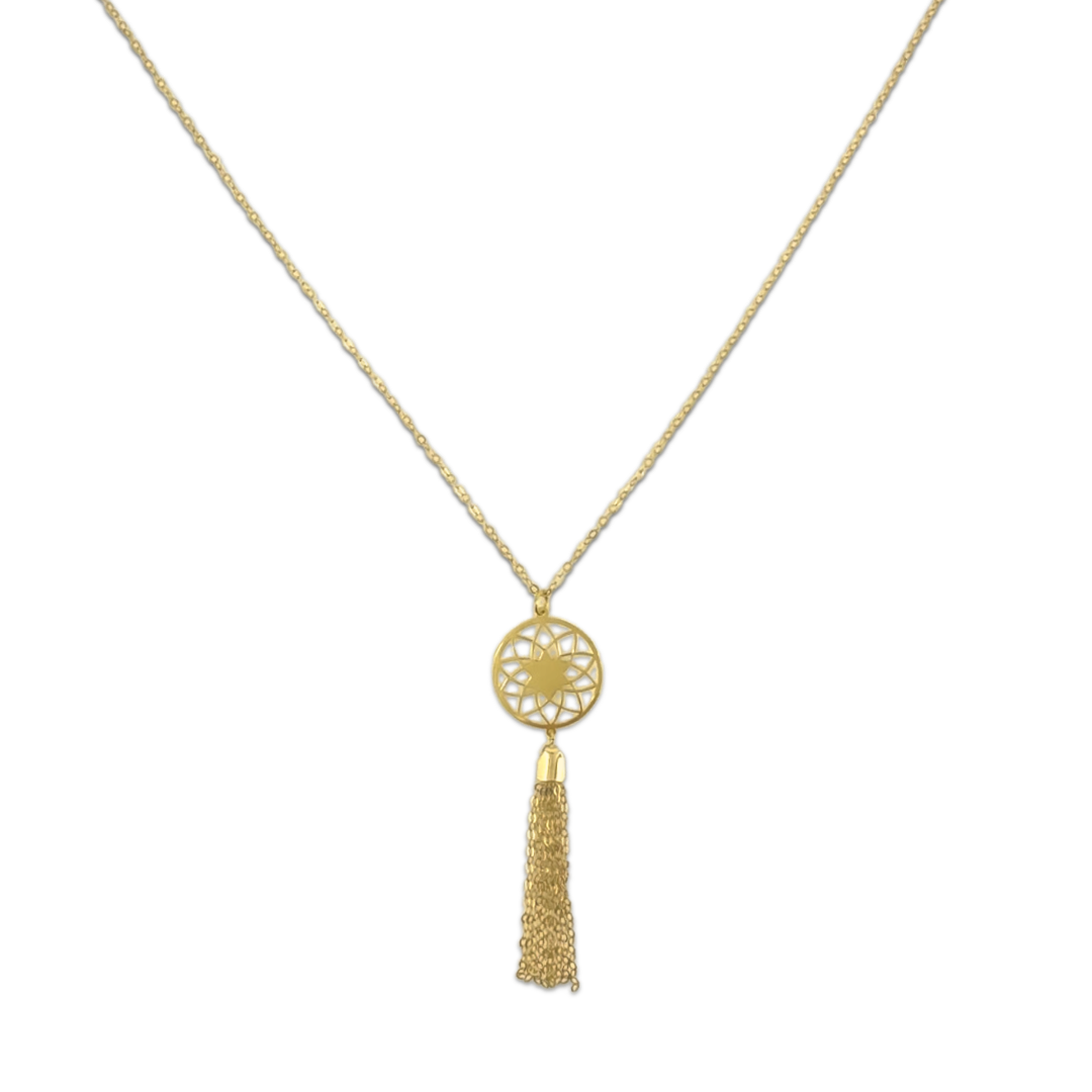 Geometric Chain Drop Necklace