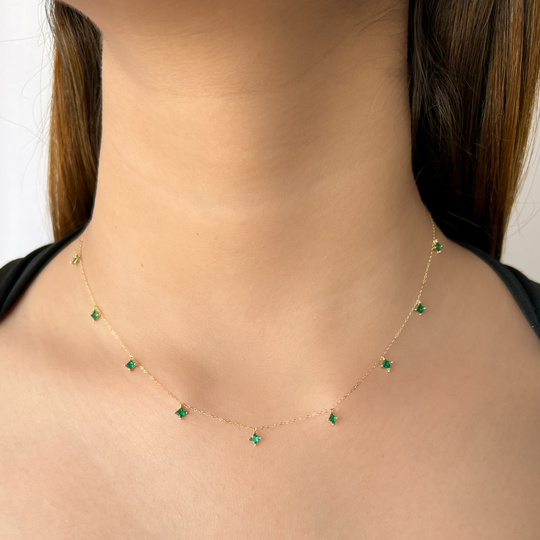 Green Princess Crystal Necklace