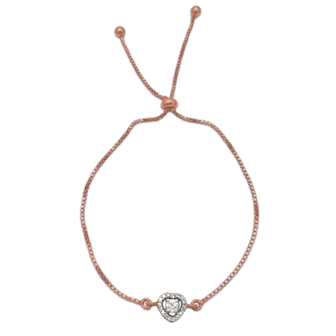 Halo Heart Bracelet