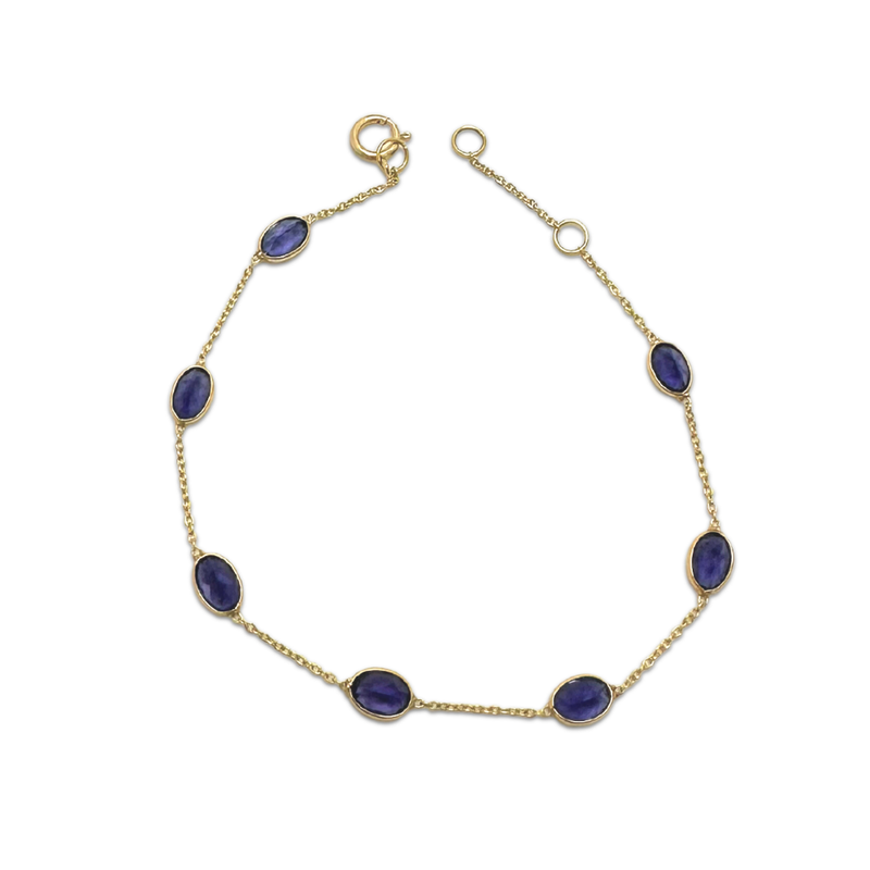 Iolite Oval Bracelet