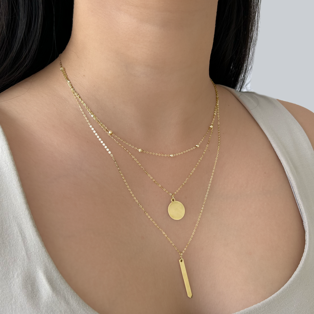 Layered Geometric Necklace
