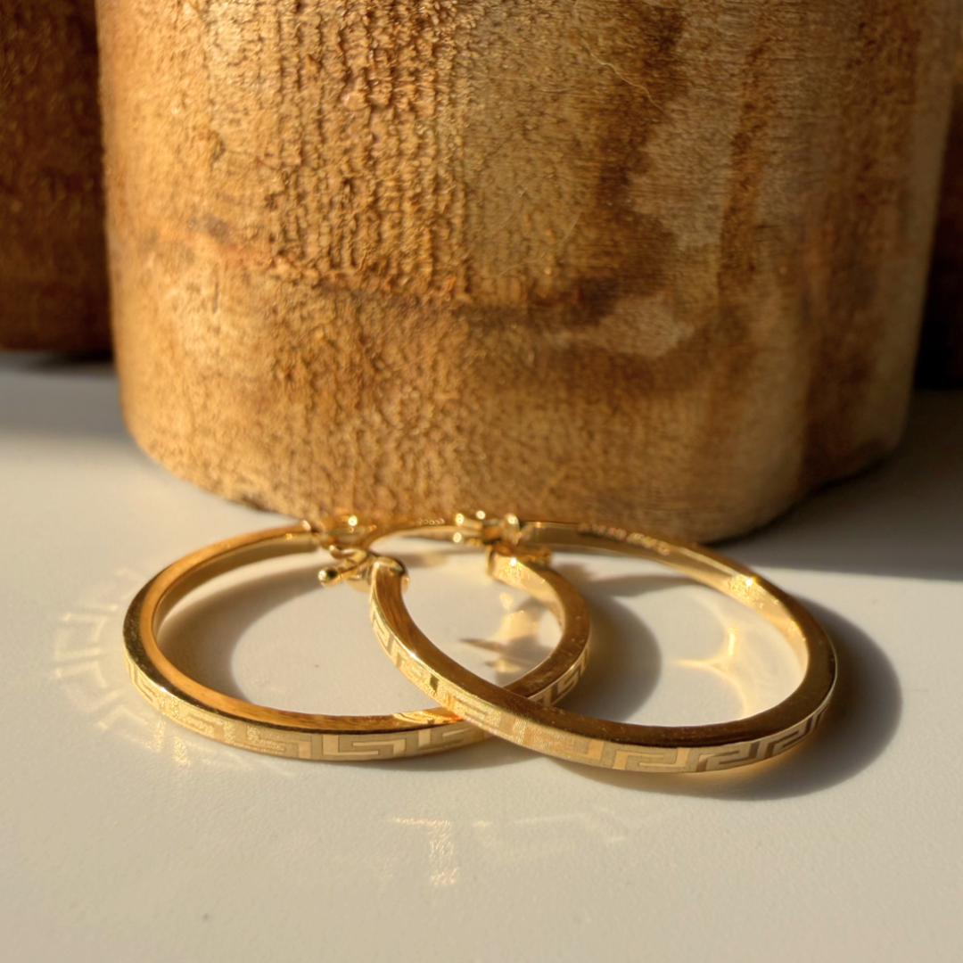 Maxi Sleek Meander Hoops