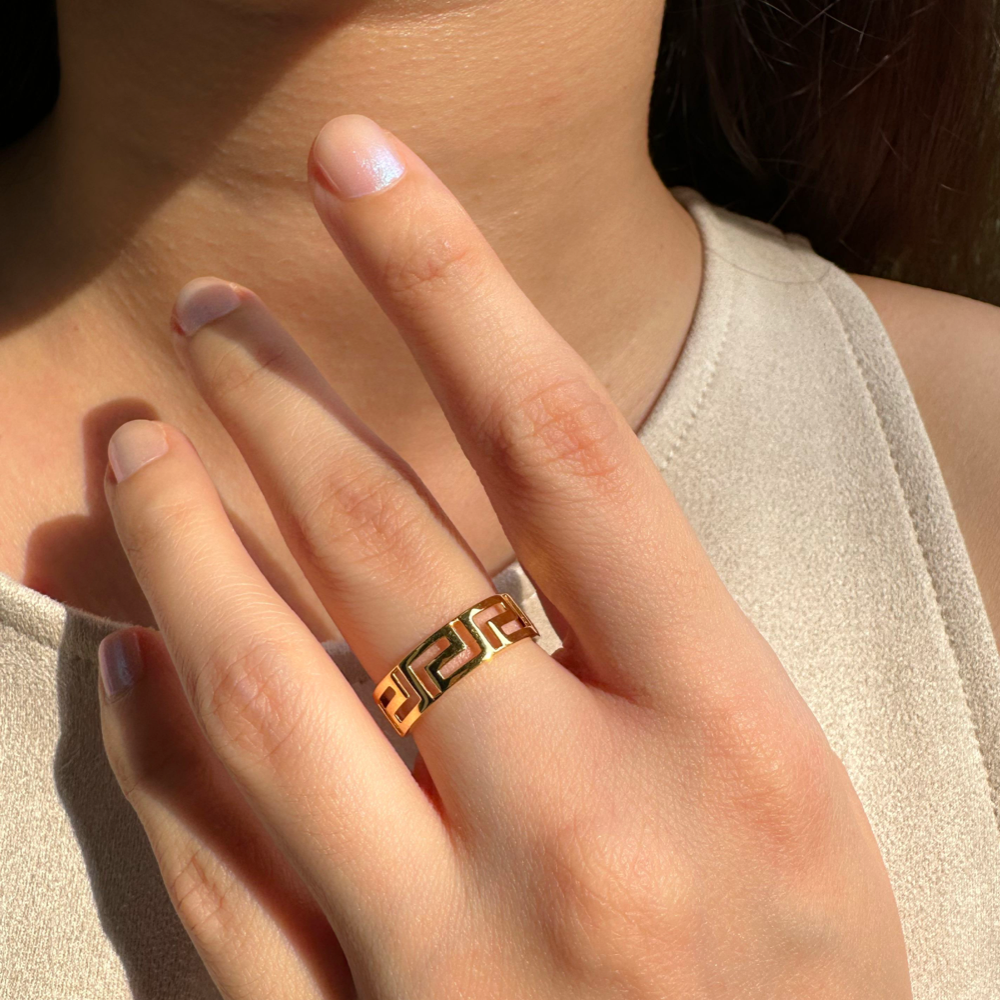 Glamlife Anti Tarnish Ring For Women; Stunning Plain Ring For Women & Girls  (Gold, 10) : Amazon.in: Fashion