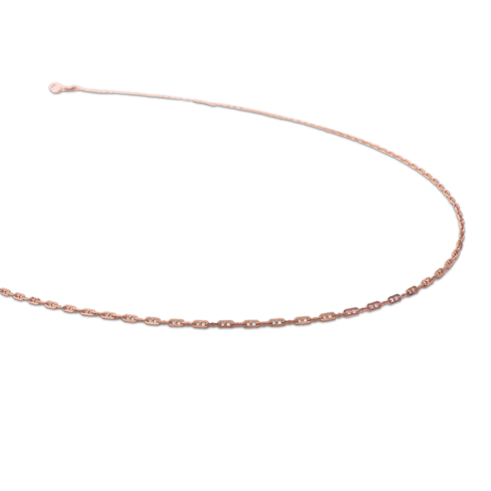 Men's Solid Rope Chain 14k Rose Gold RPDS/14RO - ItsHot