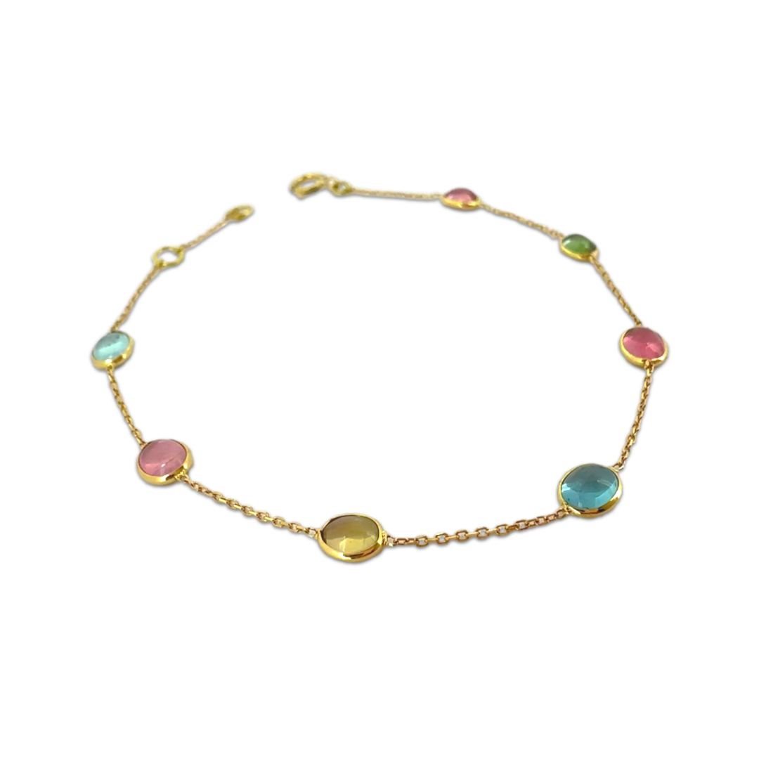 Multi Tourmaline Oval Bracelet