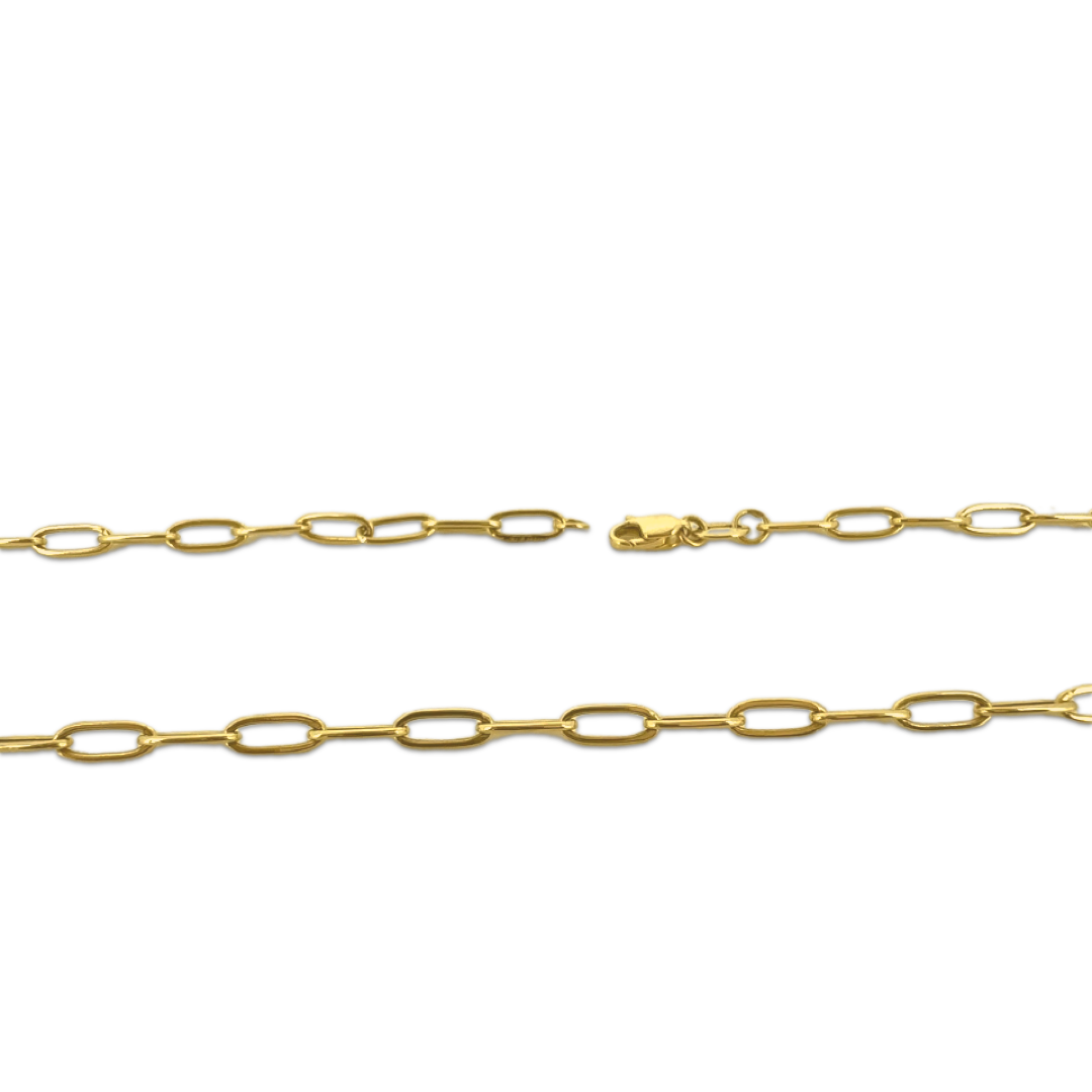 Broad Paperclip Link Chain