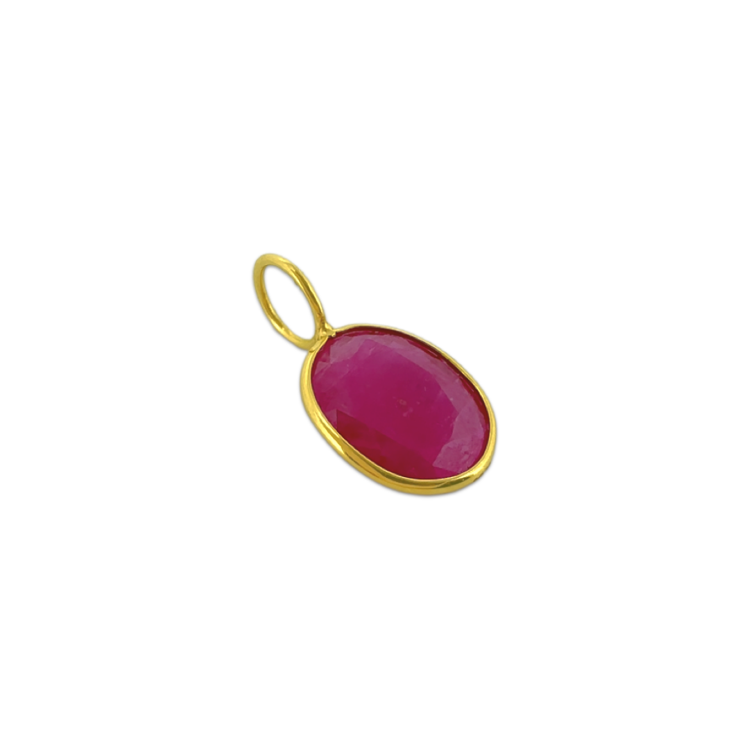 Ruby Light Oval Pendant