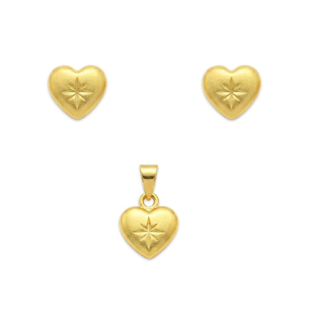 Mini sparkle Heart Set