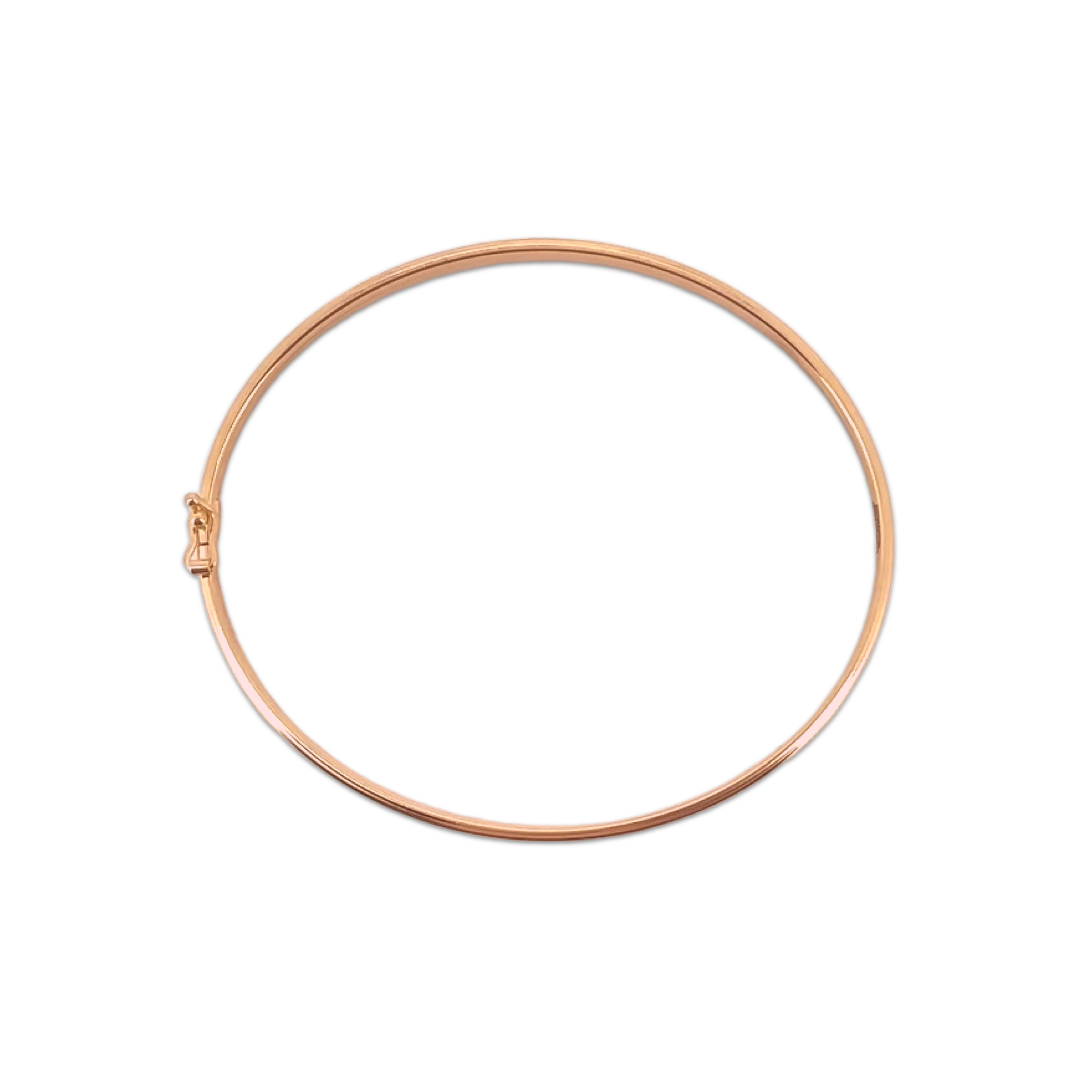 Sleek Meander Bangle Bracelet | Rose