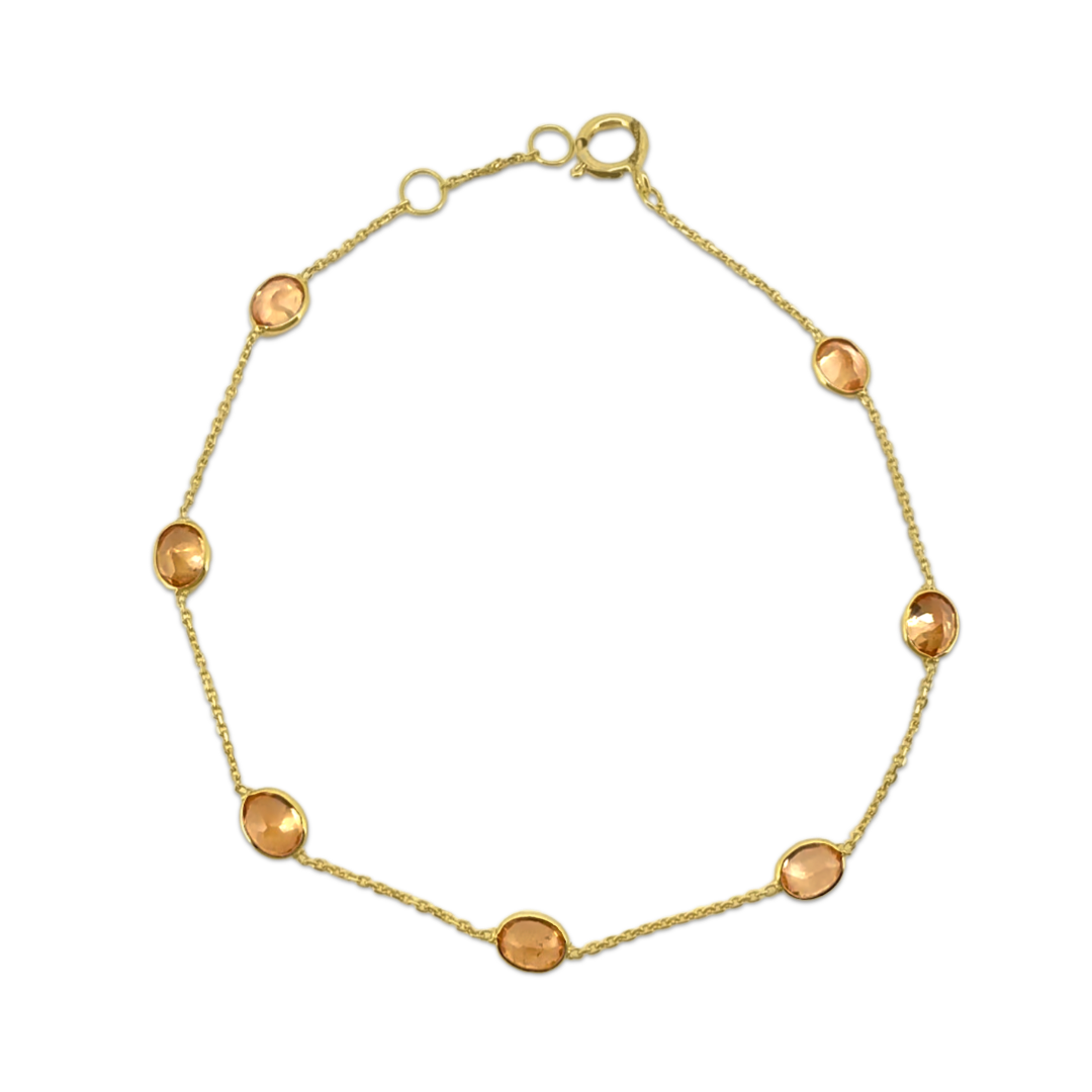 Spessartite Oval Bracelet