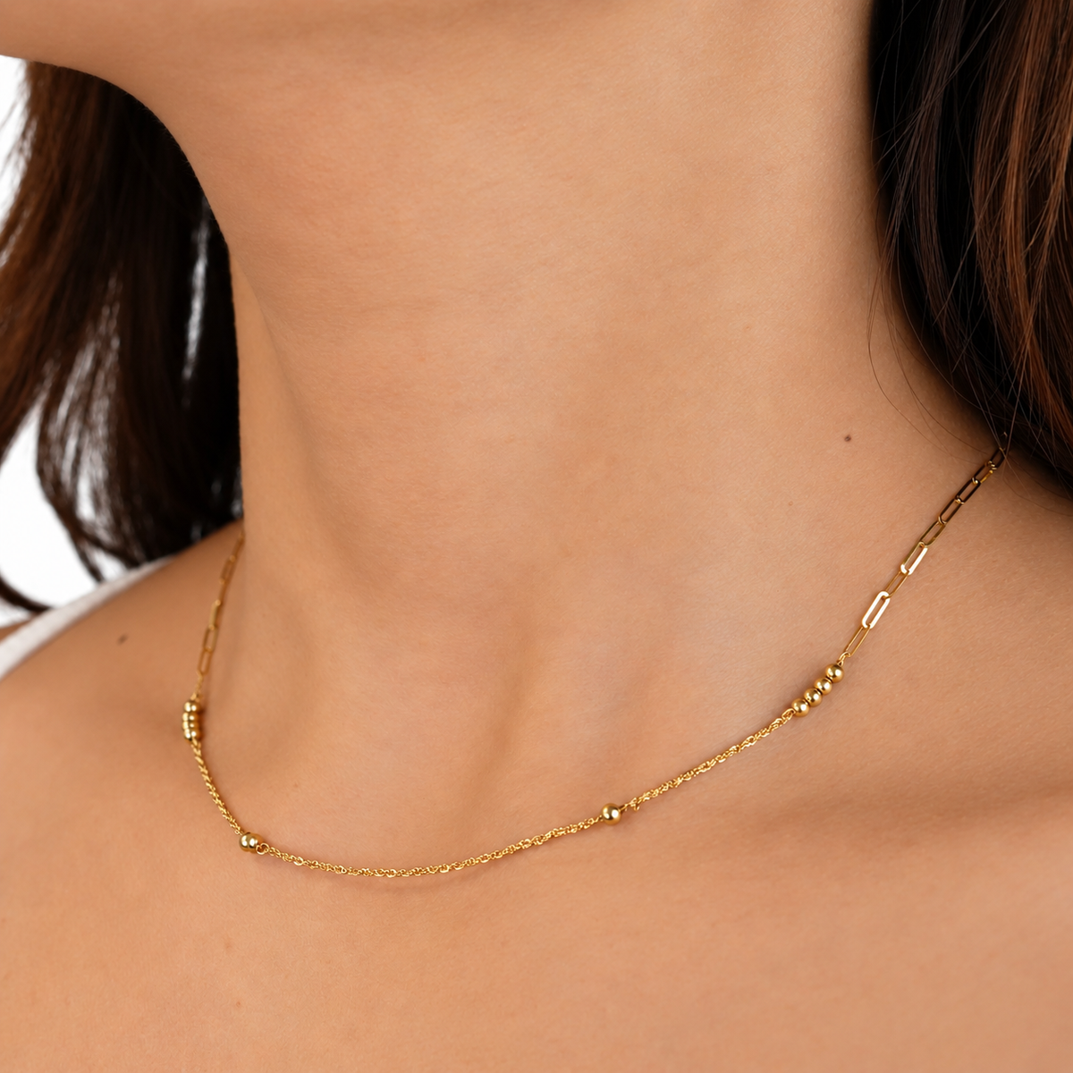 Sphere Rope Link Necklace