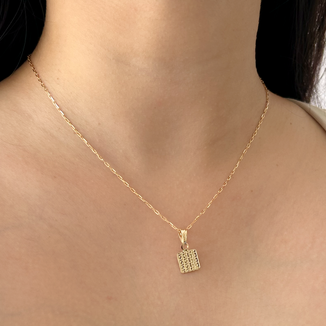 Square Meander Pendant