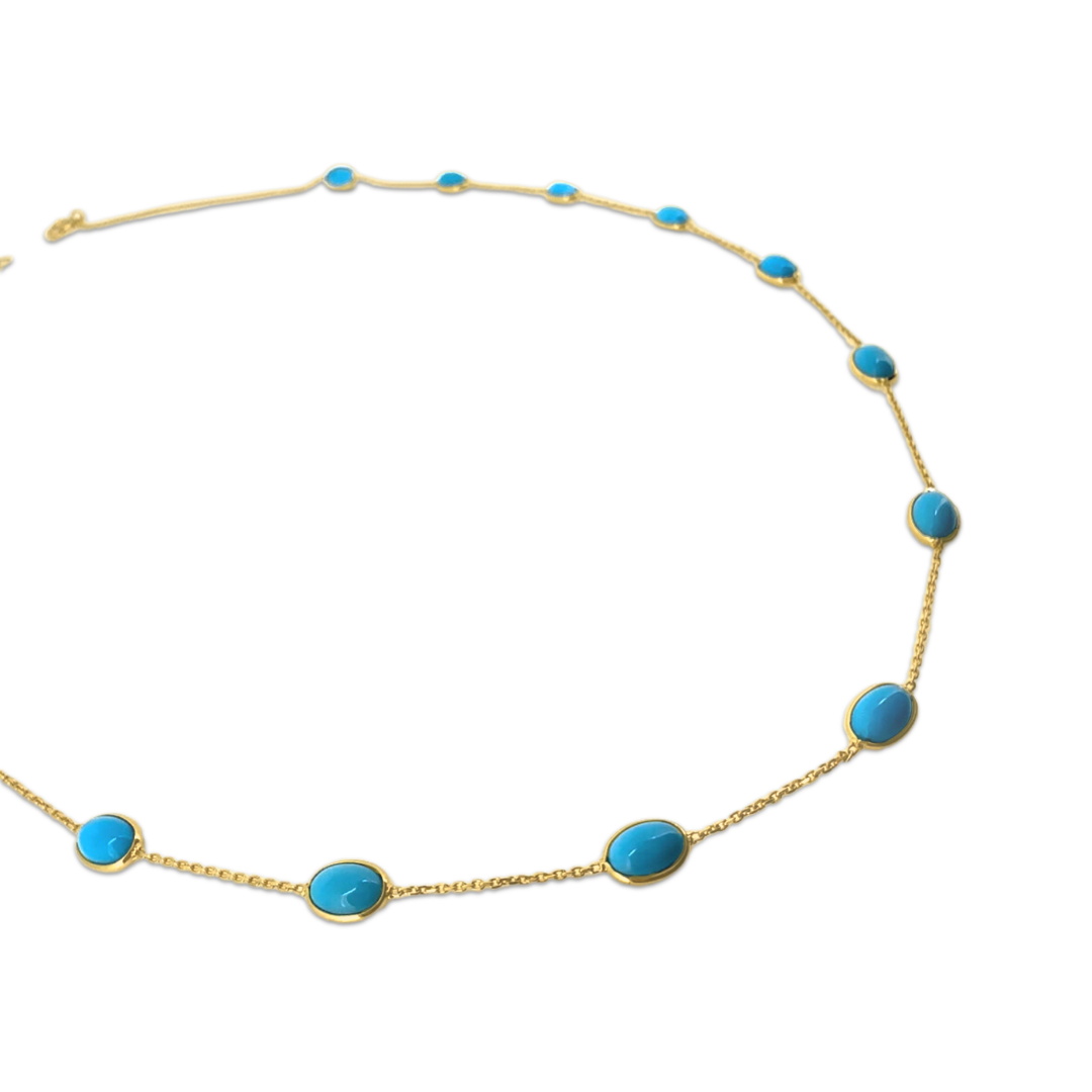 Turquoise Oval Necklace