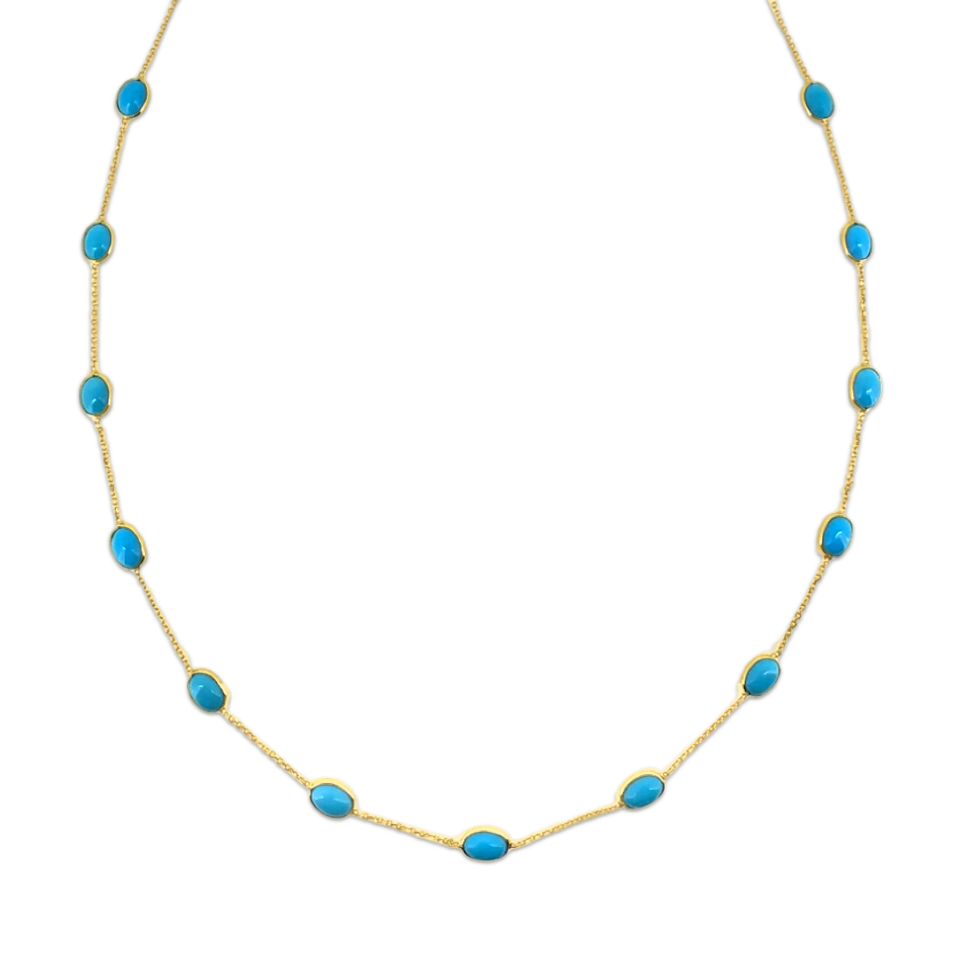 Turquoise Oval Necklace