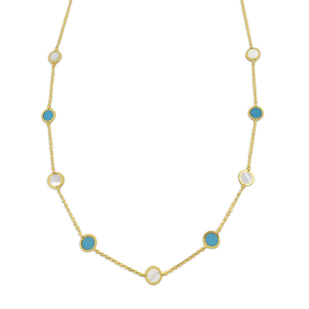 Turquoise Pearly Necklace