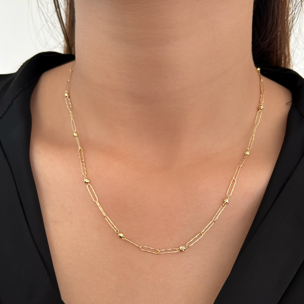 Textured Paperclip Chain