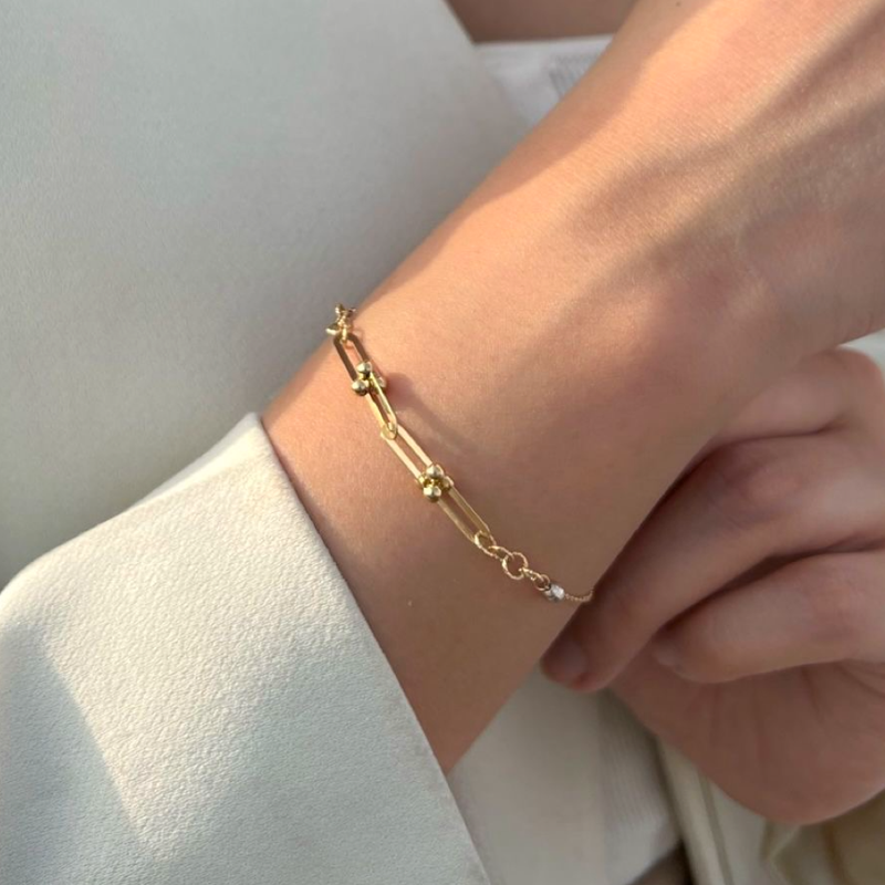 Paperclip Shimmer Bracelet