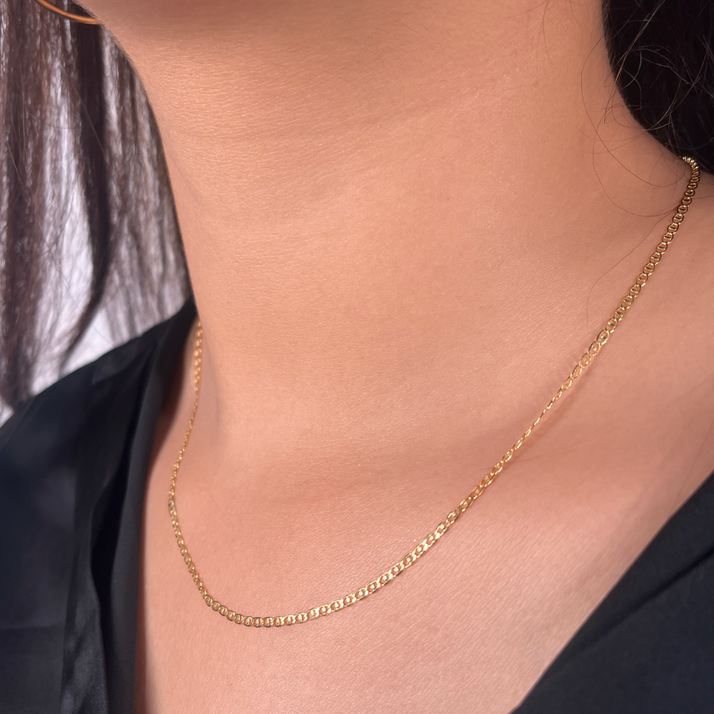 Gold Adjustable Threader Box Chain Necklace – OUZEL