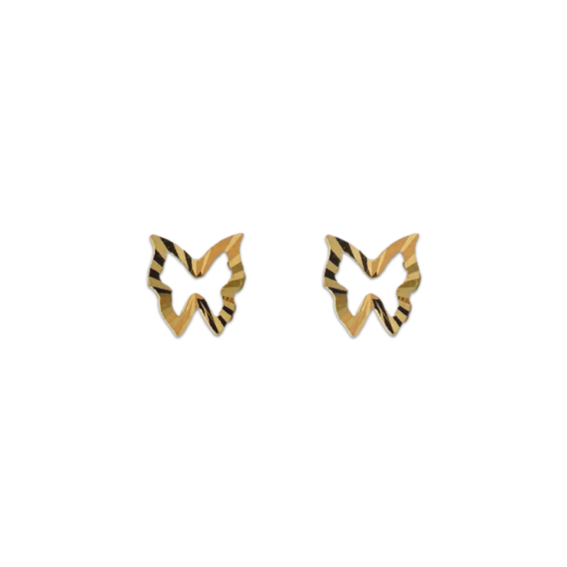 Textured Papillion Studs