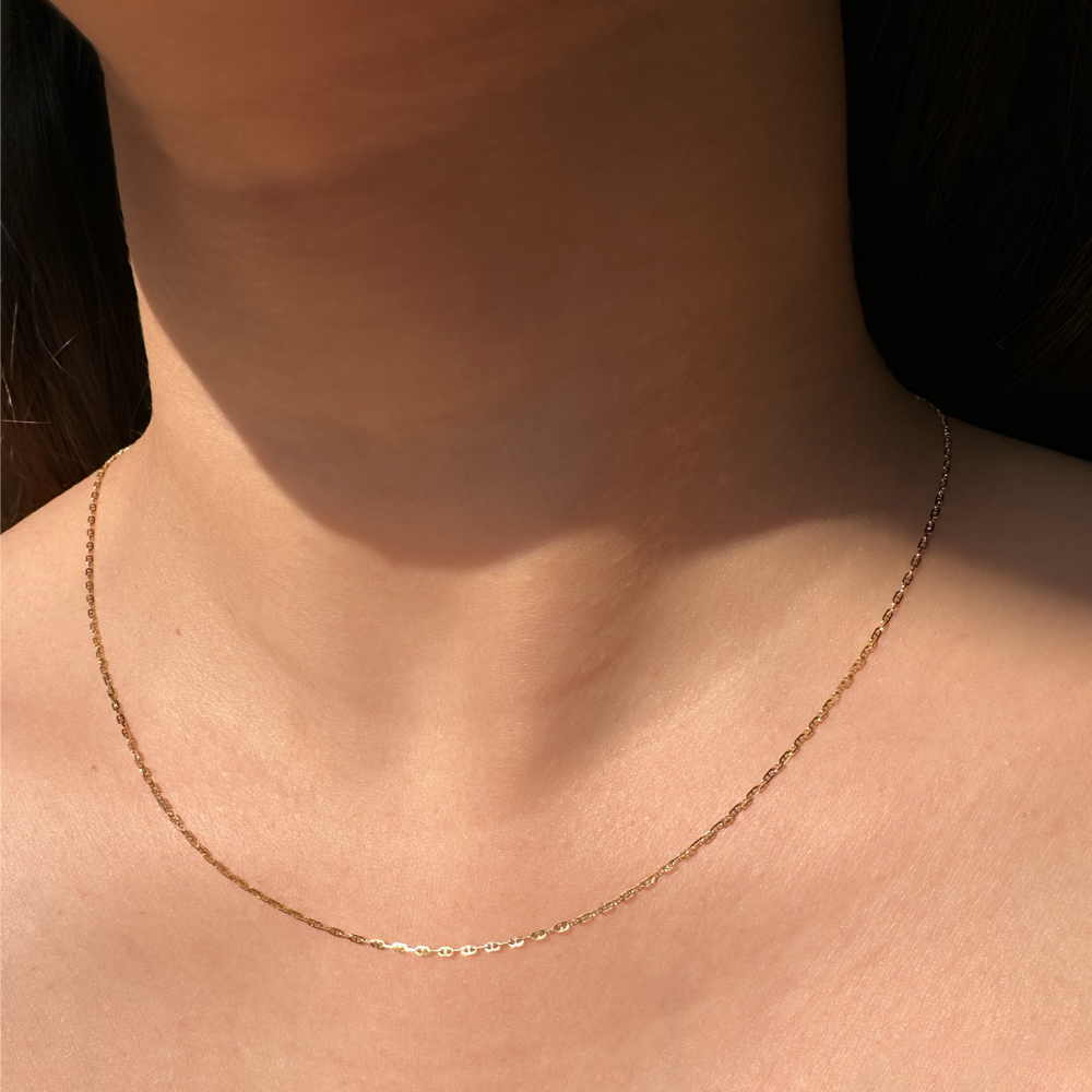 18ct Gold Classic Trace Chain – Linneys Jewellery