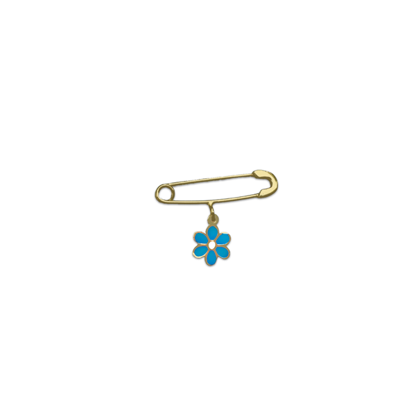 Flower Pin Pendant | Blue