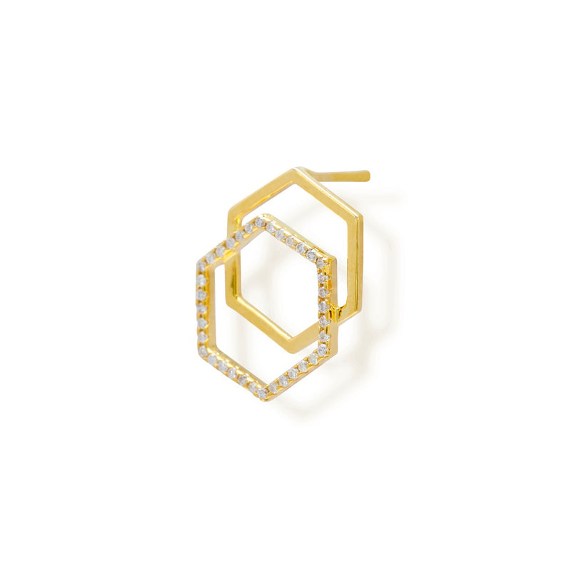 gold diamond earrings for women
