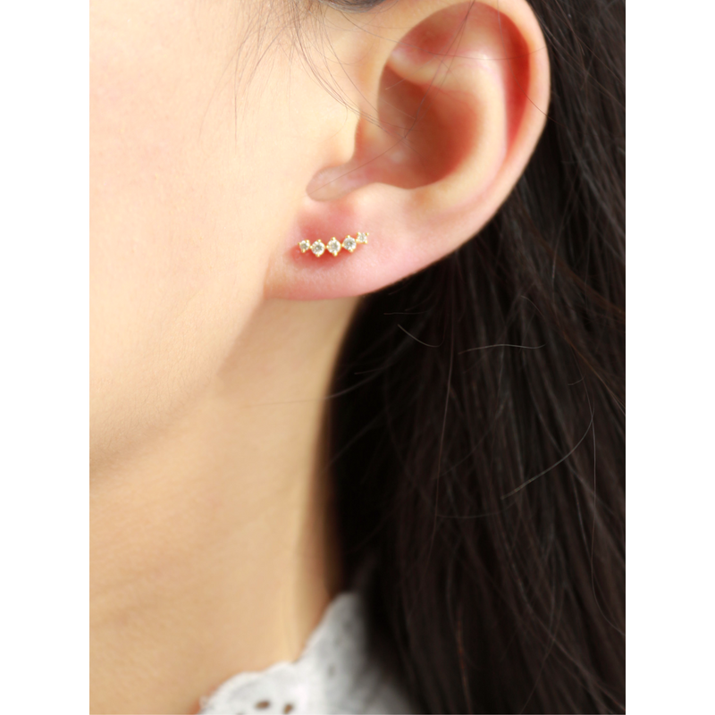Penta Diamond Stud (Single) - Starkle