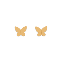 Premium Quality Dual Butterfly Rose Gold Plated Stud Earrings for Girl   Nilus Collection