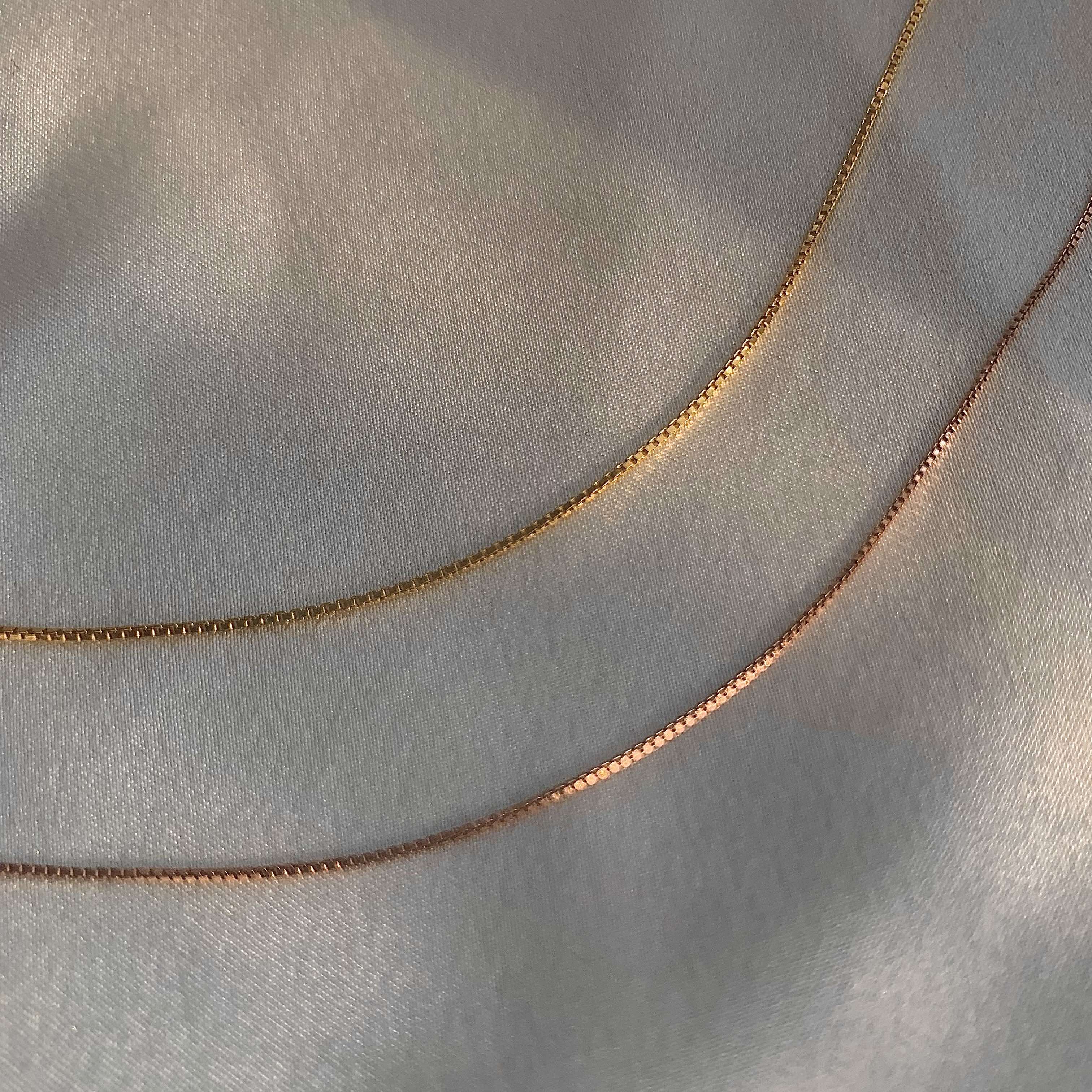 Clara Anti-Tarnish 92.5 Sterling Silver Box Chain Necklace in 20 24 28  inches for Men & Boys : Amazon.in: Fashion