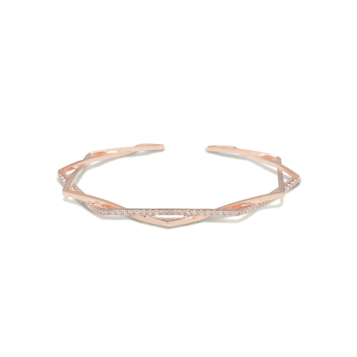 gold diamond bracelet for women In rose gold colour 
