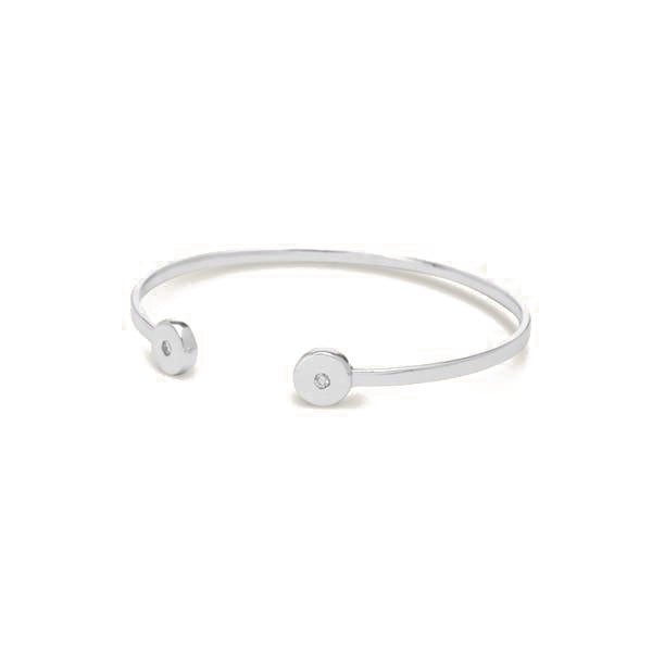 URBANIC Women Silver-Toned Cuff Bracelet