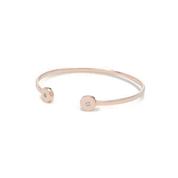 simple diamond bracelet for women in rose gold colour