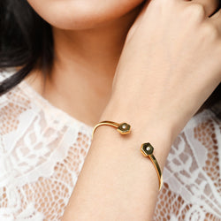 diamond bracelet for women, hexa cuff bracelet for women, jewellery for girlfriend, minimalist jewellery
