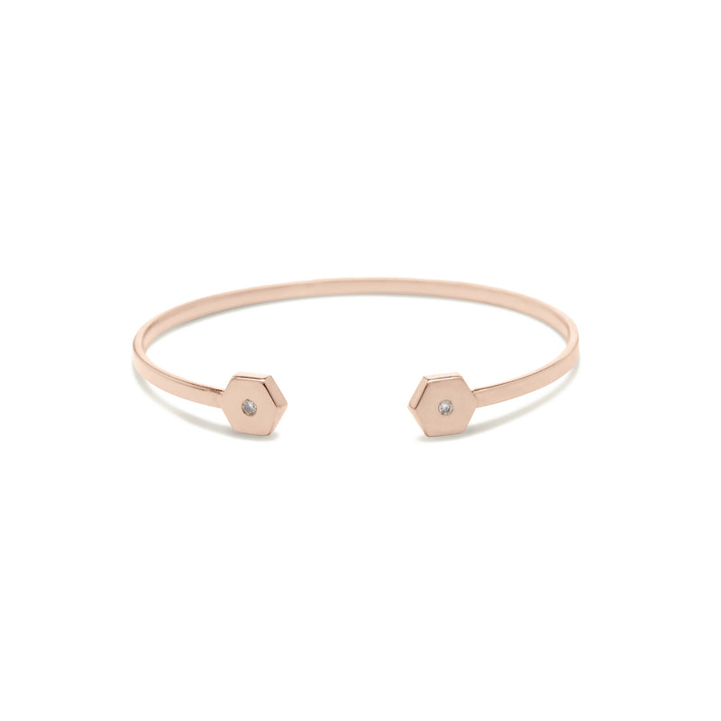 diamond bracelet for women in rose gold colour