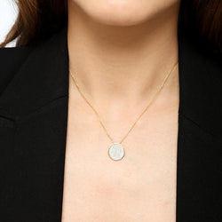 Diamond Circle Necklace Necklace Starklejewels 