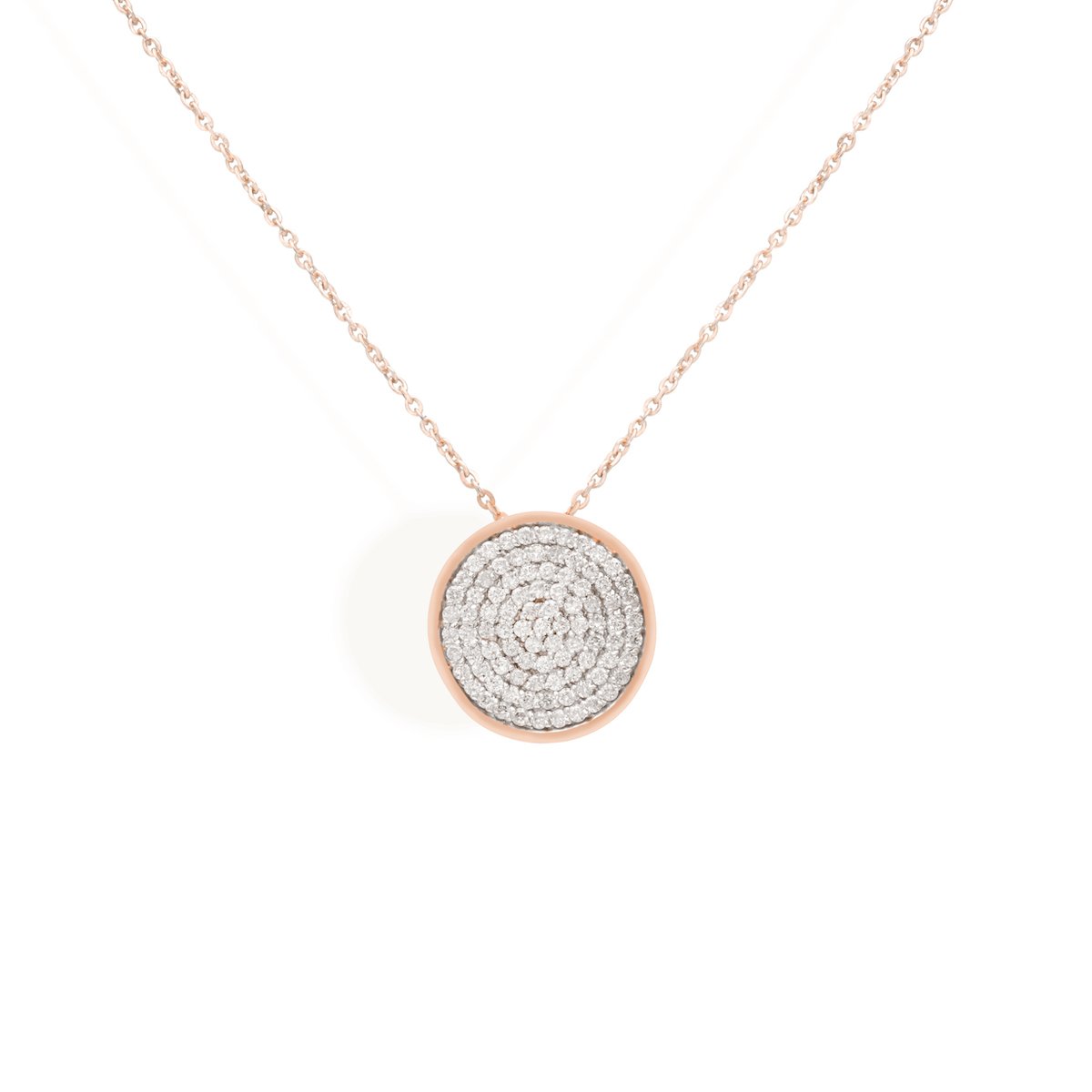 LOOKING GLASS NECKLACE IN ROSE GOLD - Art Urbane