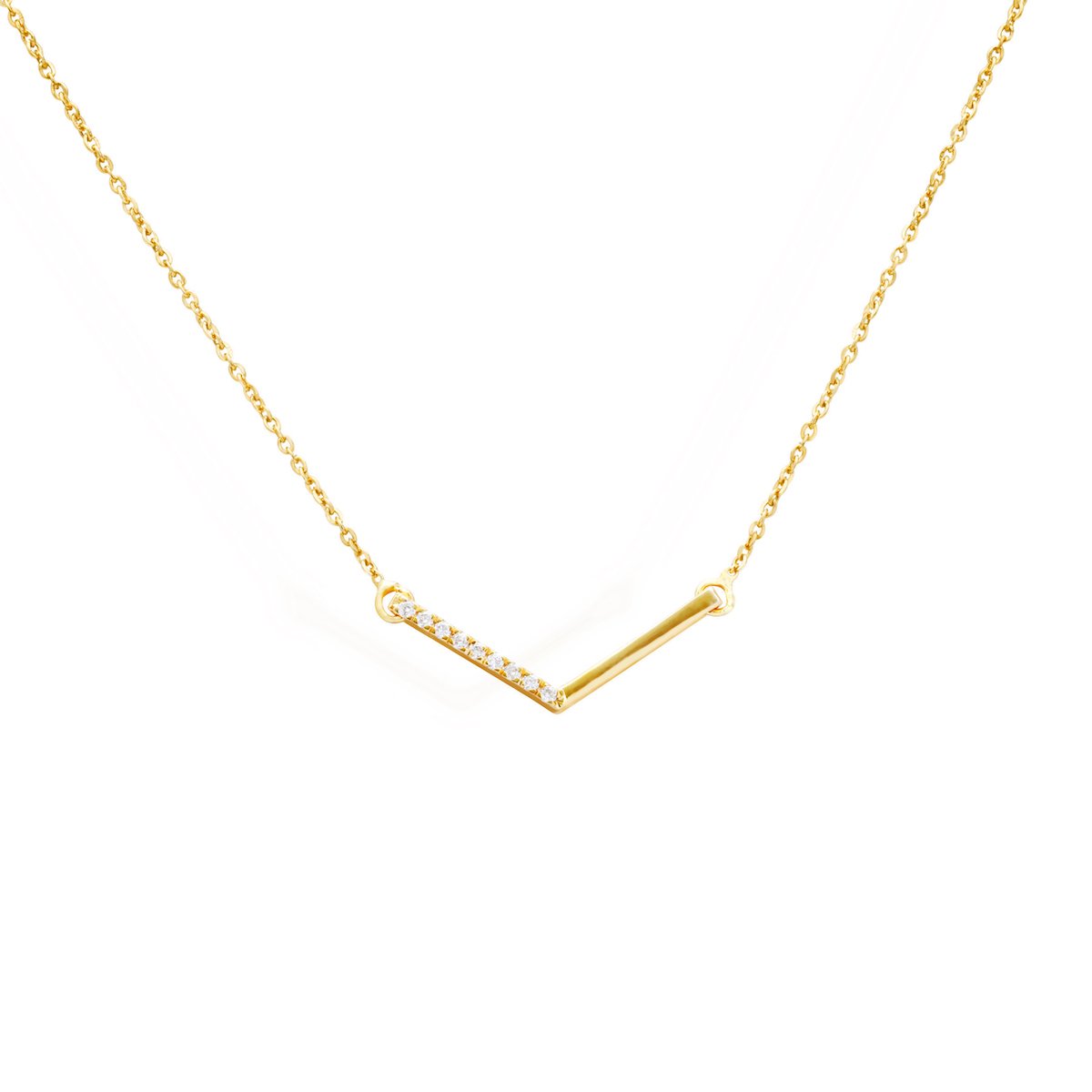 Diamond Chevron Necklace – Raf the Label