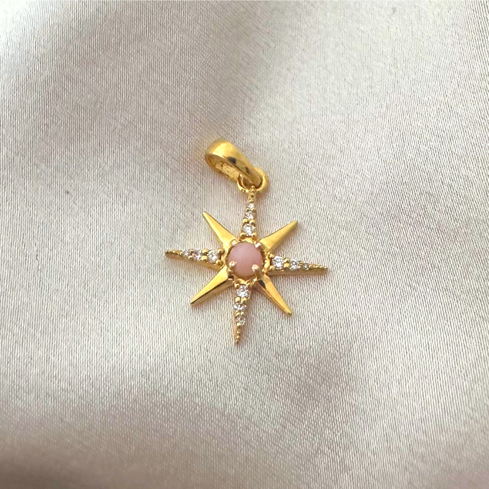 Pink Opal Star Pendant