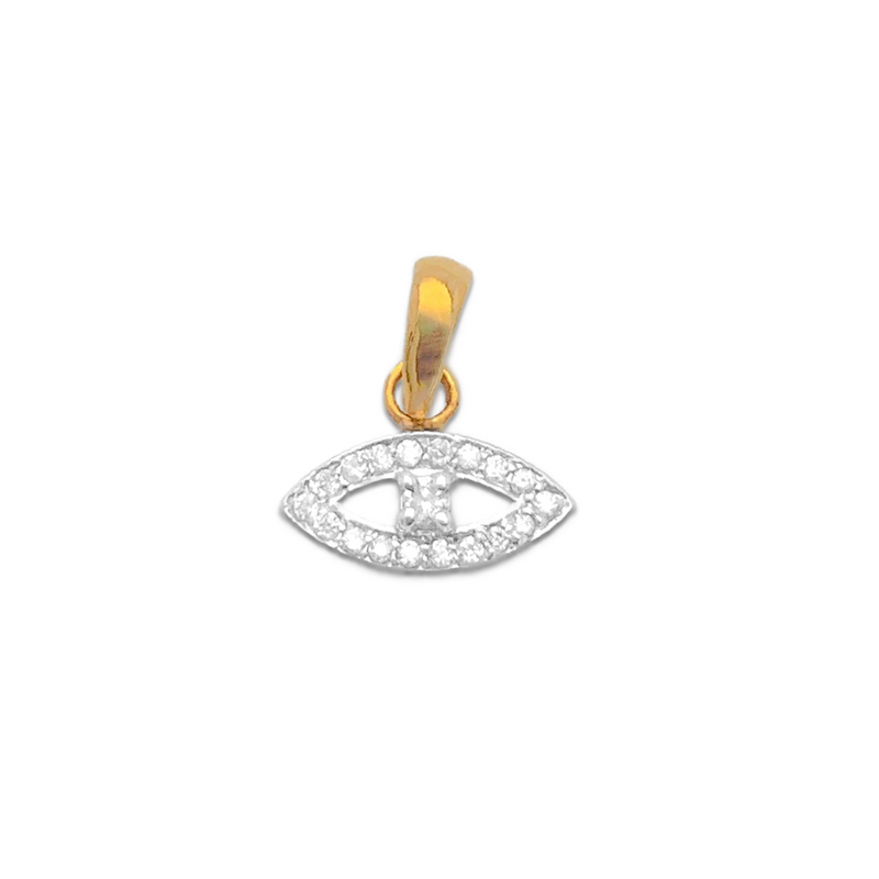 Diamond Evil Eye + Plain Chain