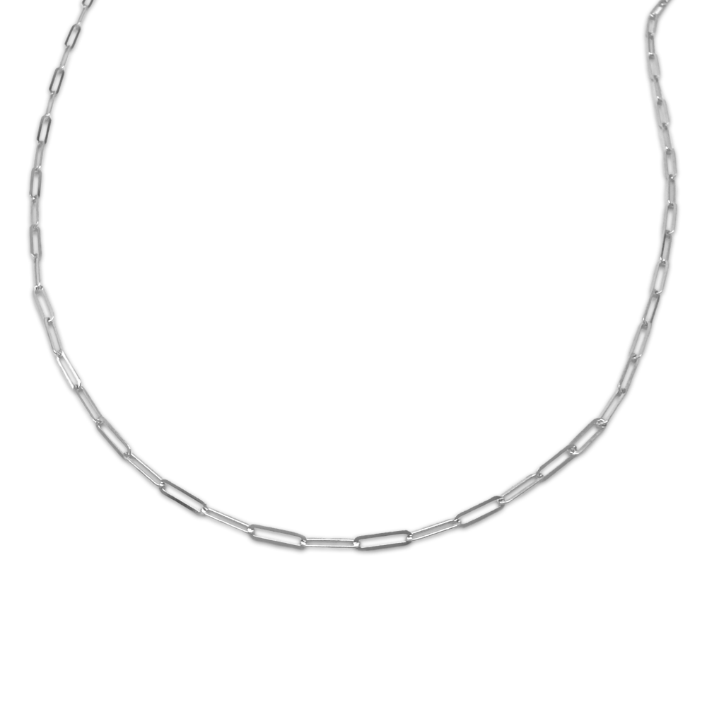 24 Inch 14K White Gold Men's Chain Necklace | Shop 14k White Gold  Contemporary Mens Necklaces | Gabriel & Co