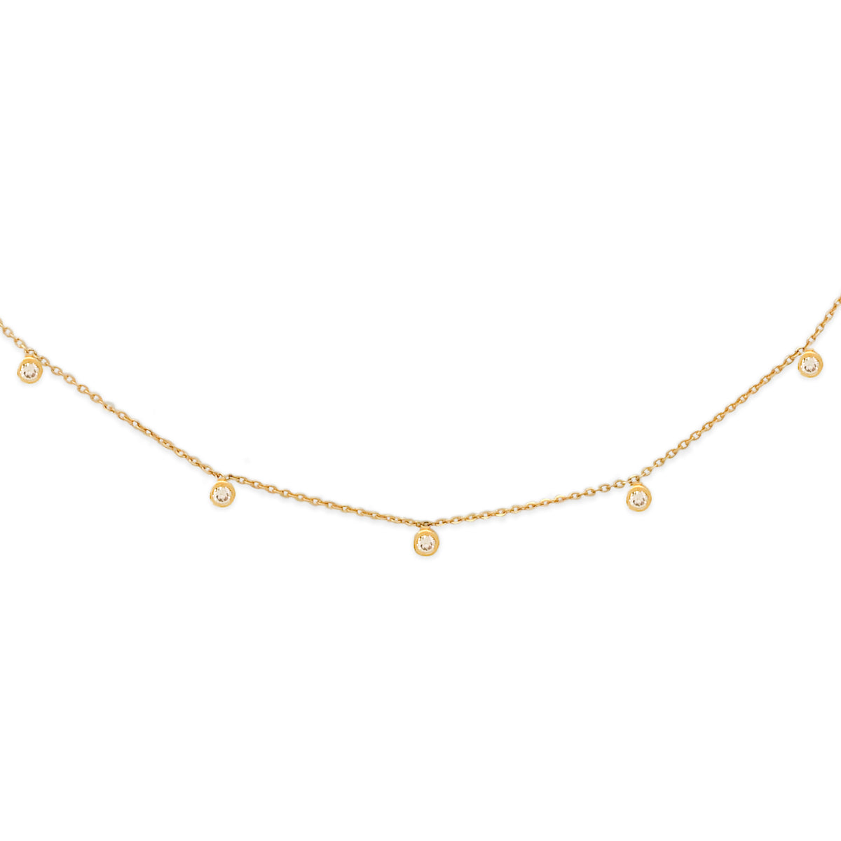 Buy Floating Diamond Necklace| Made with BIS Hallmarked Gold | Starkle