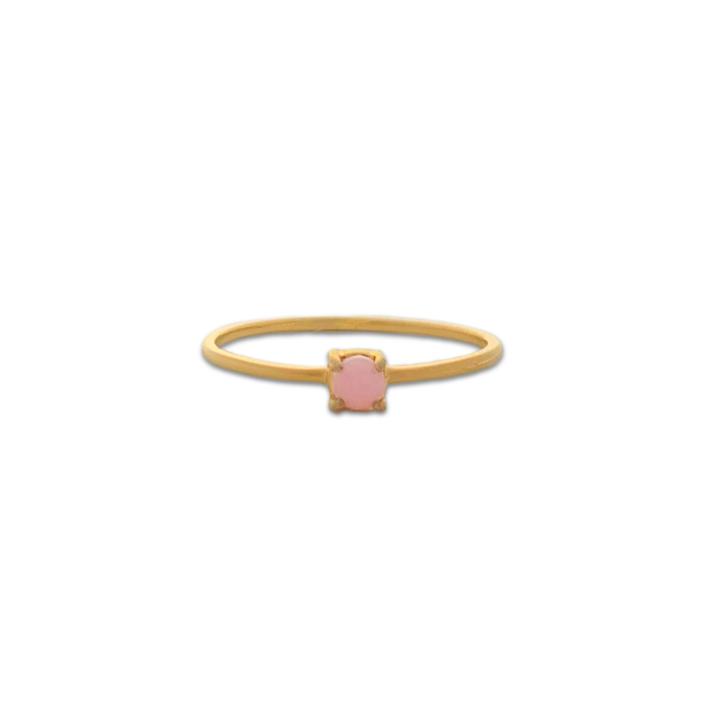 Buy Pink Opal Rings, Made with BIS Hallmarked Gold