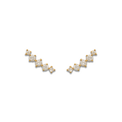 Penta Diamond Studs - Starkle