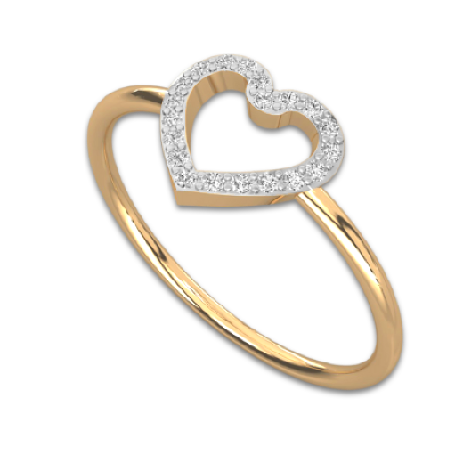 Studded Heart Ring